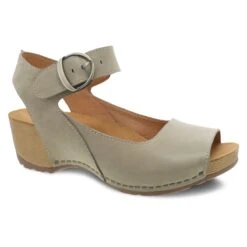 Dansko Tiana Khaki Burnished Nubuck